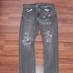 Old Navy Gray ripped skinny jeans